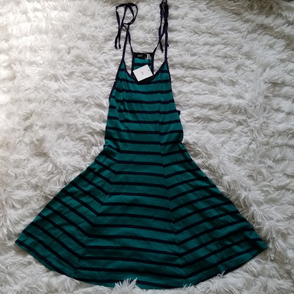 urban outfitters blue striped dress BDG Green Size:32 X 38 95% Cotton hellofallsale green backless prom dress